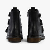 Hush Puppies PRIA Womens Leather Ankle Boots Black