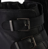 Hush Puppies PRIA Womens Leather Ankle Boots Black