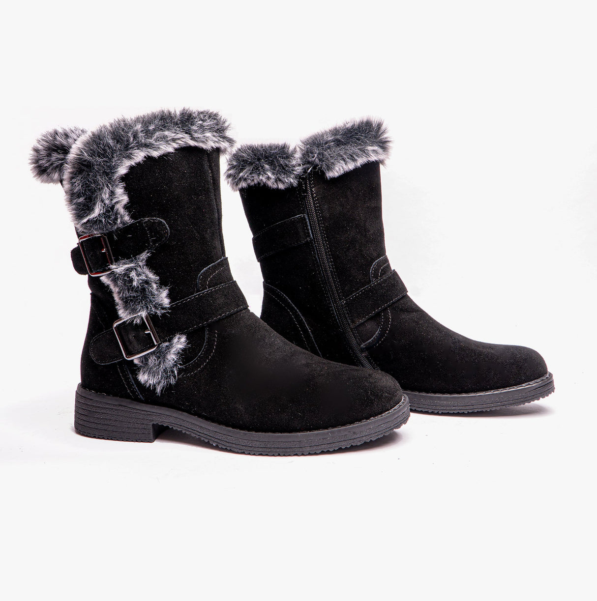 Hush Puppies MACIE Womens Leather Ankle Boots Black