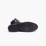 Hush Puppies MACIE Womens Leather Ankle Boots Black