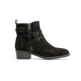 Hush Puppies JENNA Womens Leather Ankle Boots Black