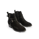 Hush Puppies JENNA Womens Leather Ankle Boots Black
