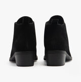 Hush Puppies ISOBEL Womens Leather Ankle Boots Black