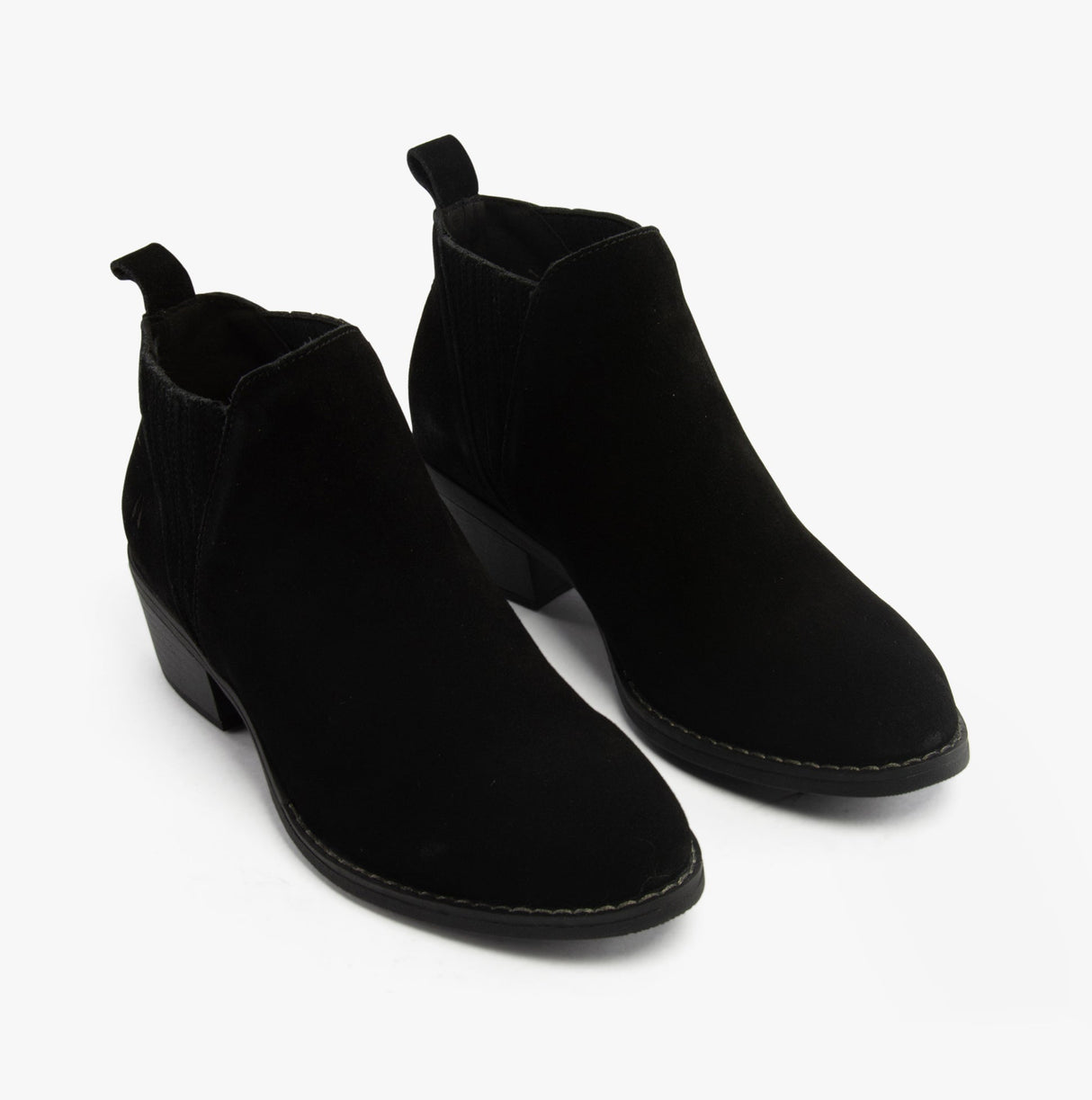 Hush Puppies ISOBEL Womens Leather Ankle Boots Black