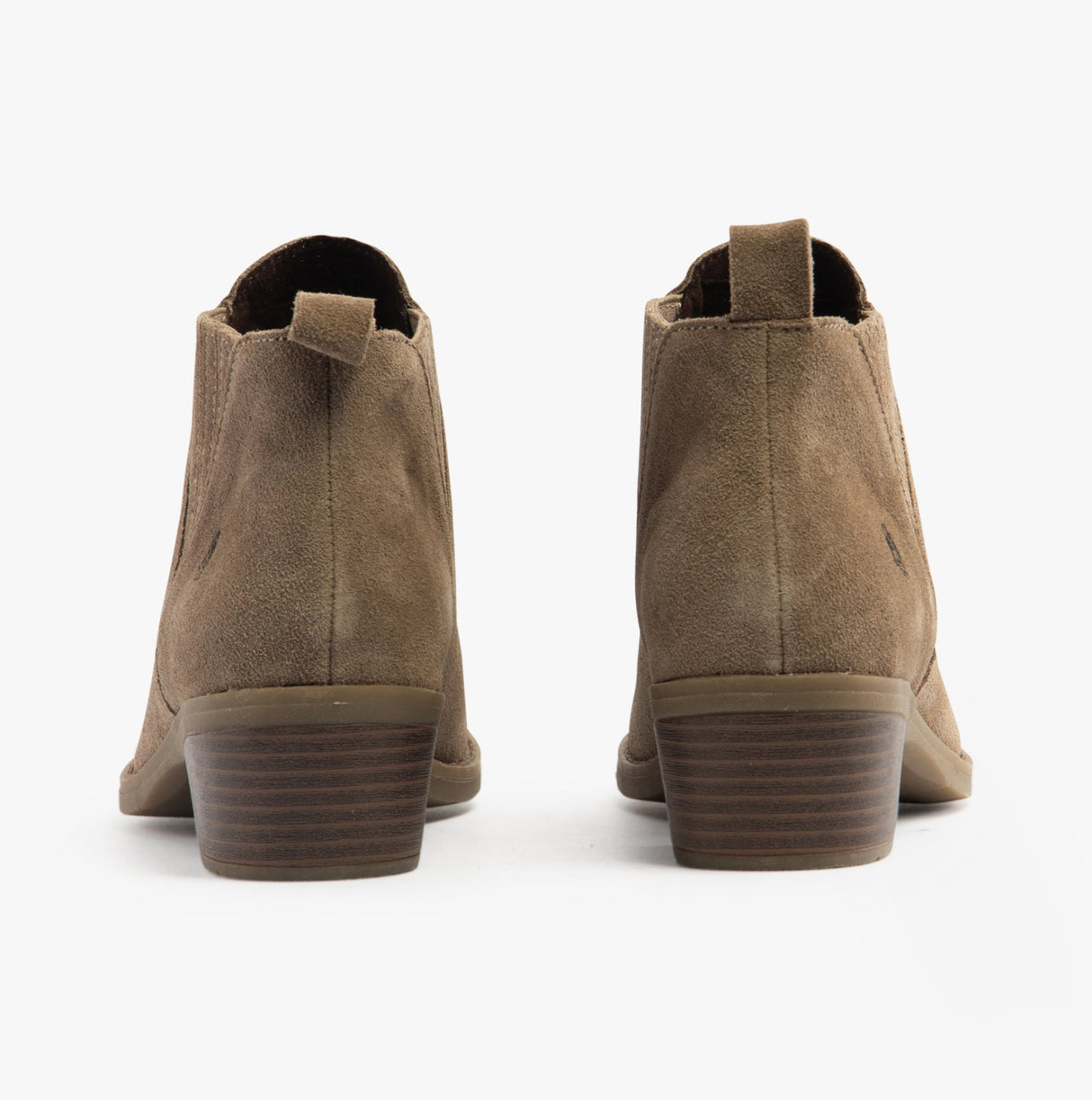 Hush Puppies ISOBEL Womens Leather Ankle Boots Taupe