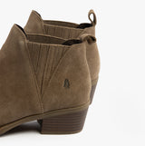 Hush Puppies ISOBEL Womens Leather Ankle Boots Taupe