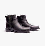 Hush Puppies FRANCES Womens Leather Ankle Boots Black