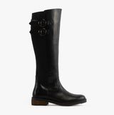 Hush Puppies CARLA Womens Leather Tall Boots Black