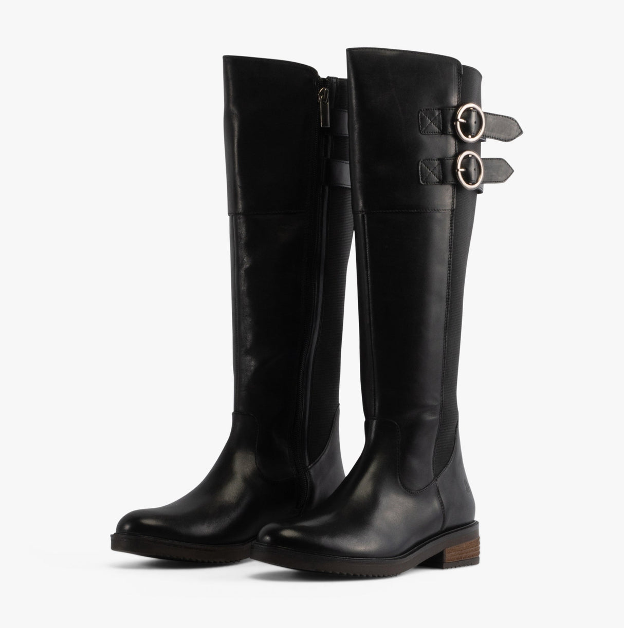 Hush Puppies CARLA Womens Leather Tall Boots Black