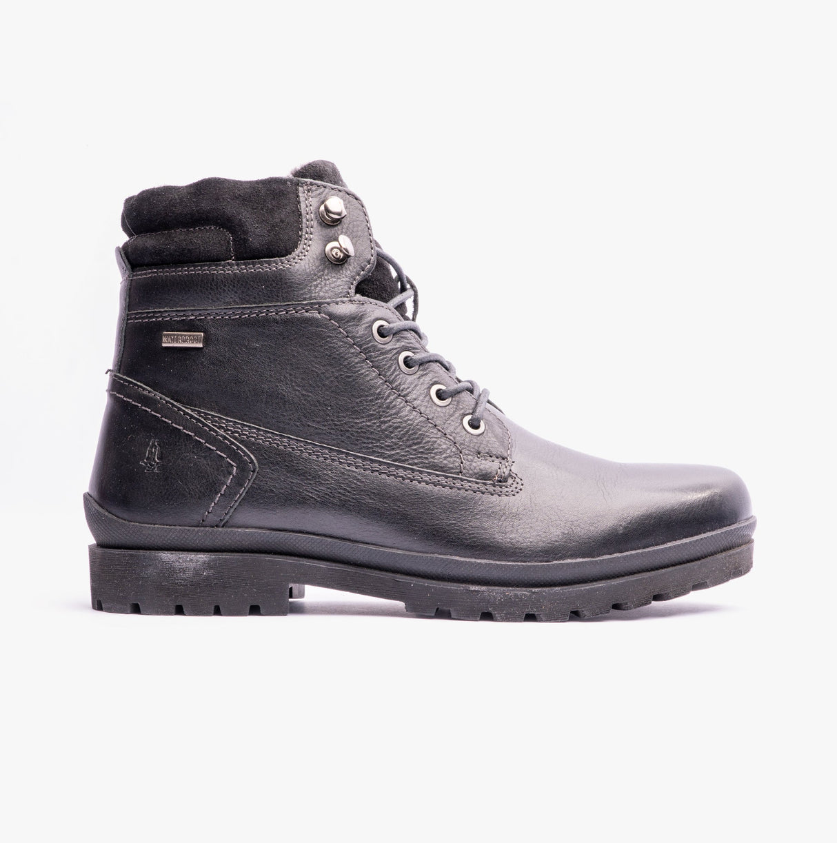 Hush Puppies ANNAY Womens Leather Ankle Boots Black