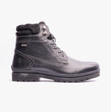 Hush Puppies ANNAY Womens Leather Ankle Boots Black