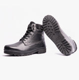 Hush Puppies ANNAY Womens Leather Ankle Boots Black