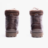 Hush Puppies ANNAY Womens Leather Ankle Boots Brown