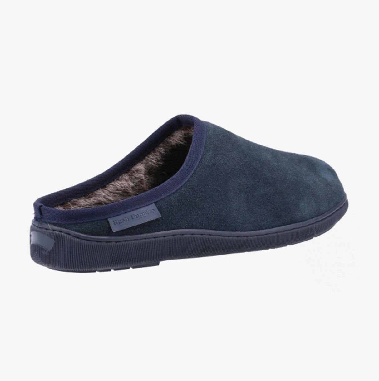 Hush Puppies ASHTON Mens Leather Mule Slippers Navy