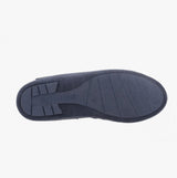 Hush Puppies ASHTON Mens Leather Mule Slippers Navy