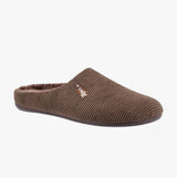 Hush Puppies REID Mens Mule Slippers Chocolate