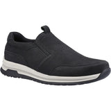 Hush Puppies COLE Mens Trainers Black Nubuck