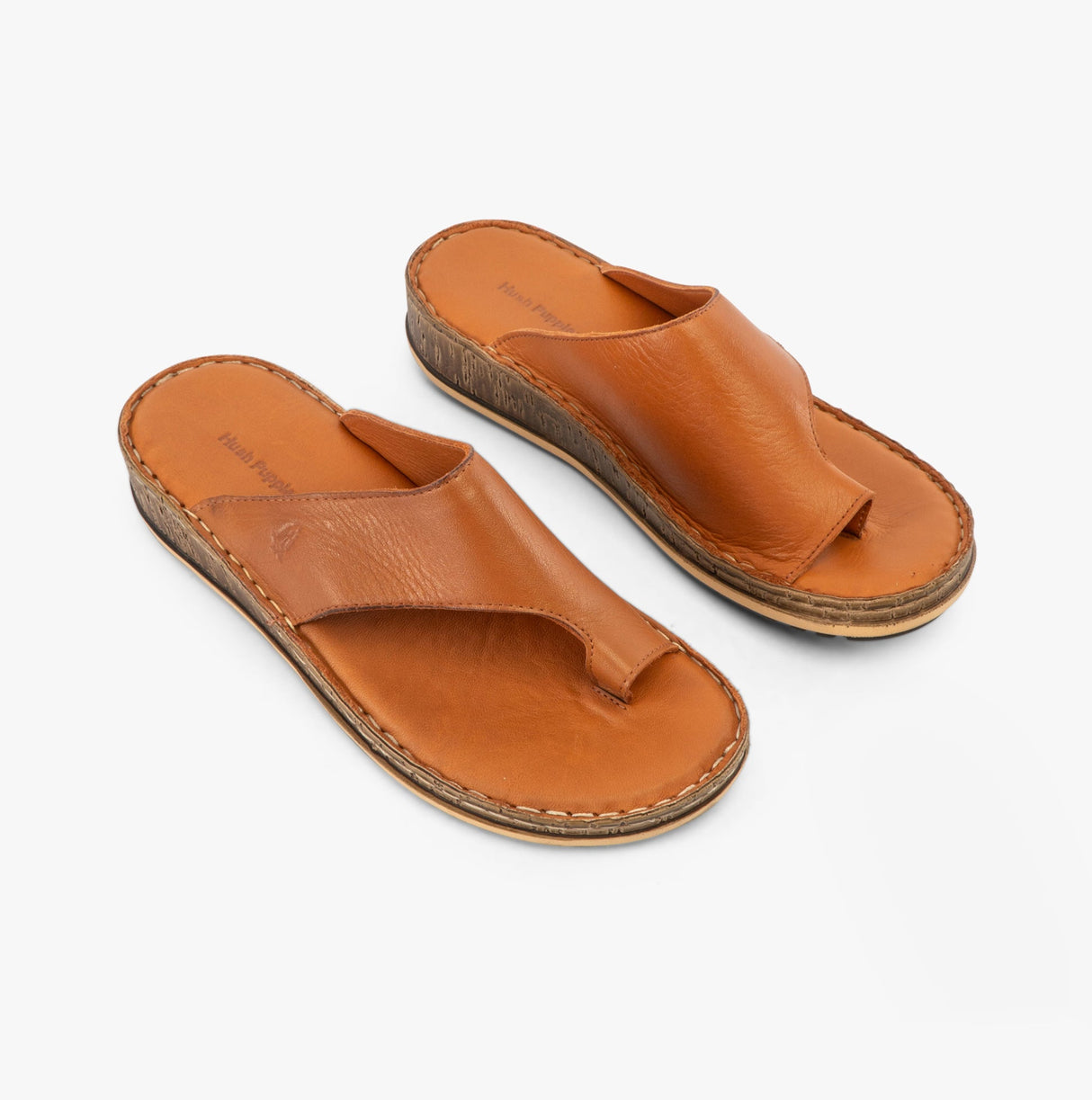 Hush Puppies ELISSA Womens Toepost Sandals Tan