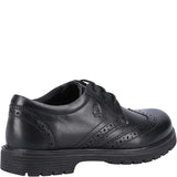 Hush Puppies SALLY 2 Girls Leather School Shoes Black