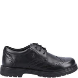 Hush Puppies SALLY 2 Girls Leather School Shoes Black