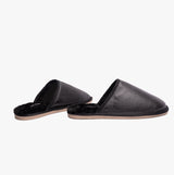 Hush Puppies COADY LEATHER SLIPPER Classic Mens Slippers Black