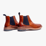 Hush Puppies JUSTIN Mens Chelsea Boots Tan