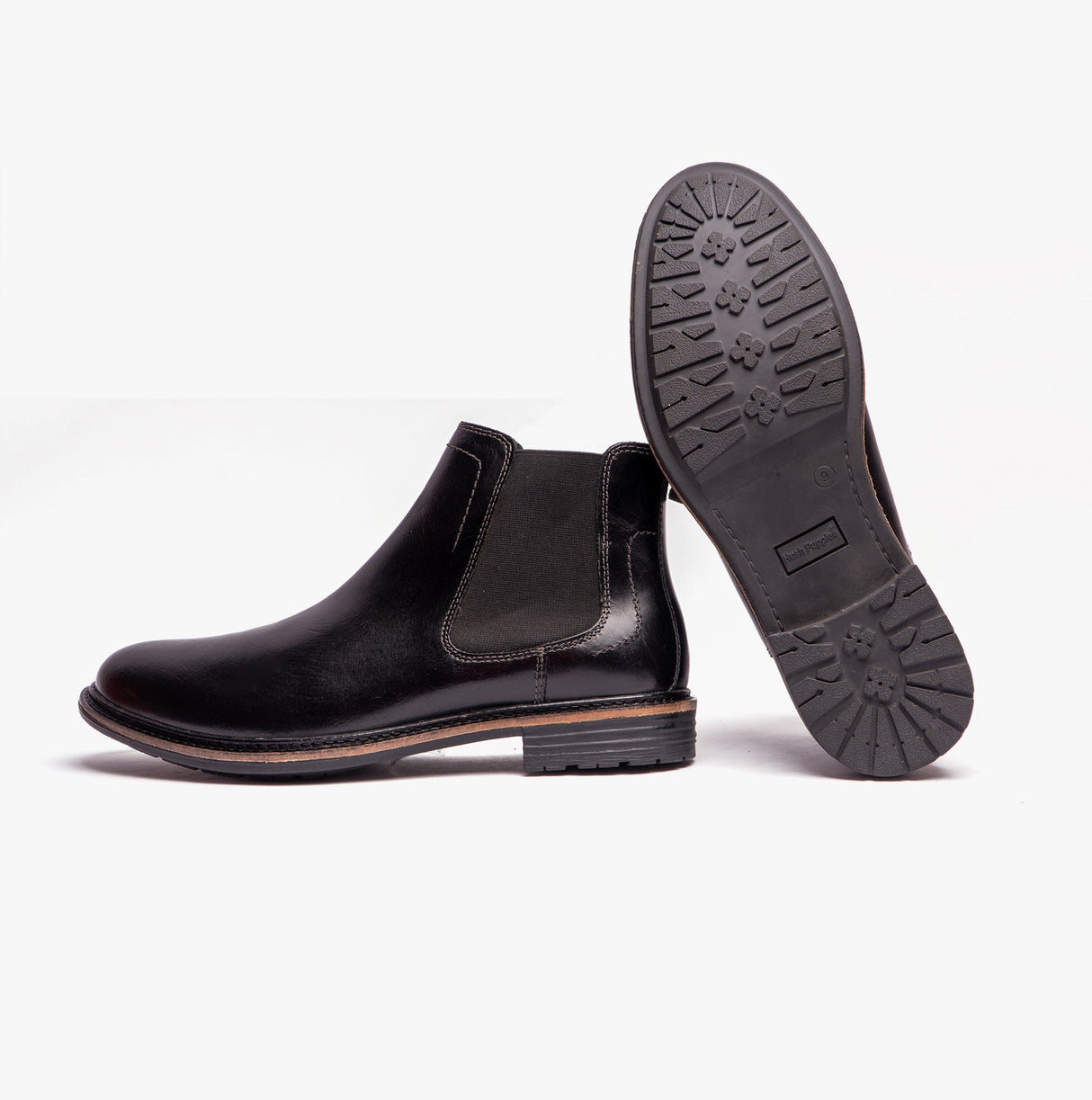 Hush Puppies JUSTIN Mens Chelsea Boots Black