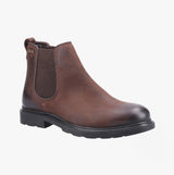 Hush Puppies PRESTON Mens Chelsea Boots Brown