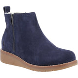 Hush Puppies LIBBY Womens Suede Boots Navy