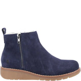 Hush Puppies LIBBY Womens Suede Boots Navy