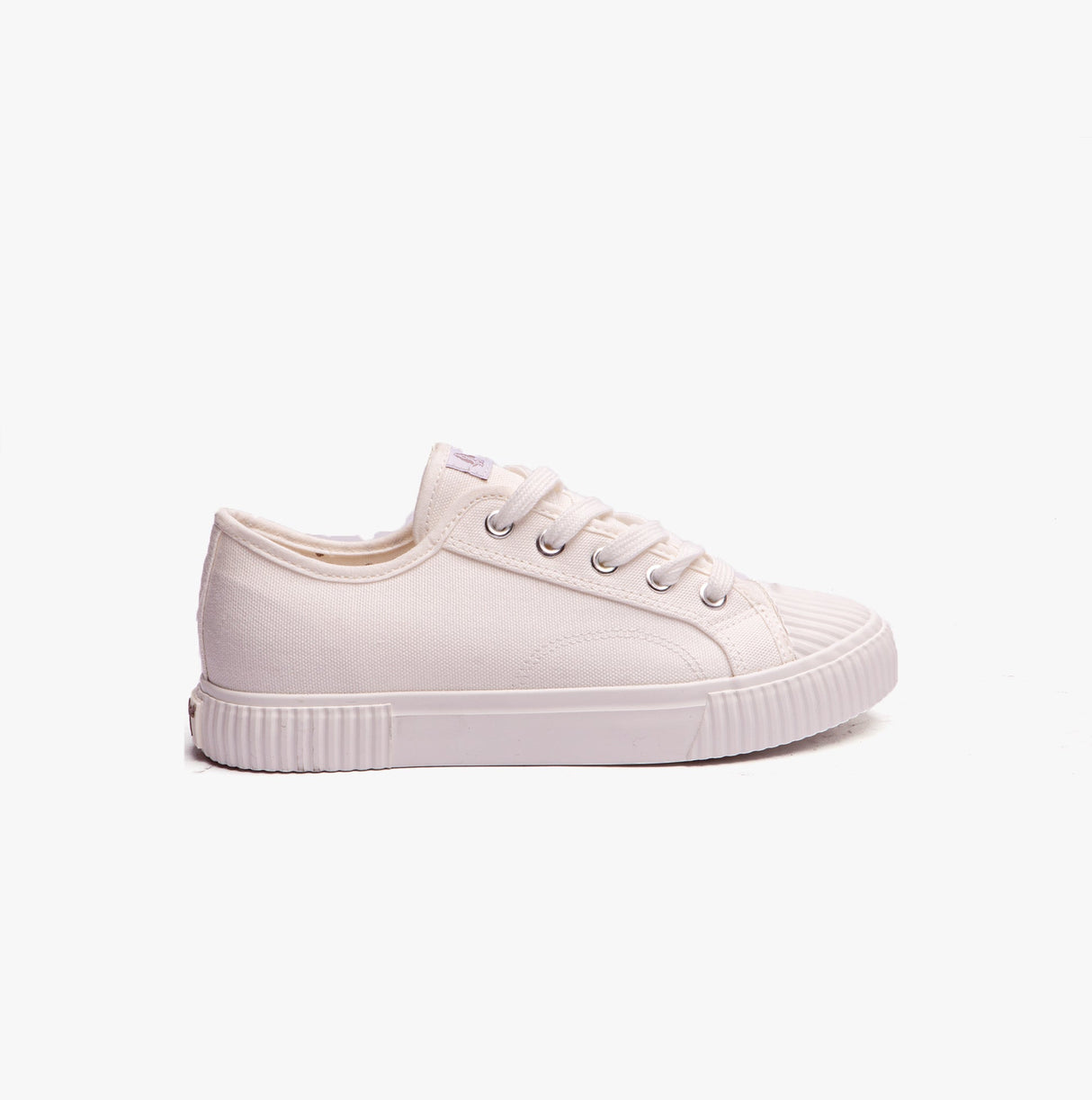 Hush Puppies BROOKE Womens Canvas Trainers White
