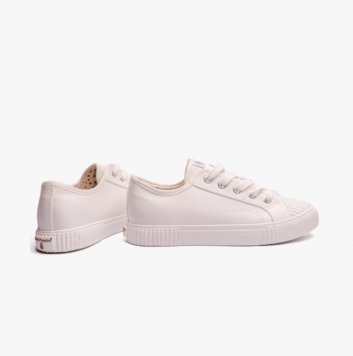 Hush Puppies BROOKE Womens Canvas Trainers White
