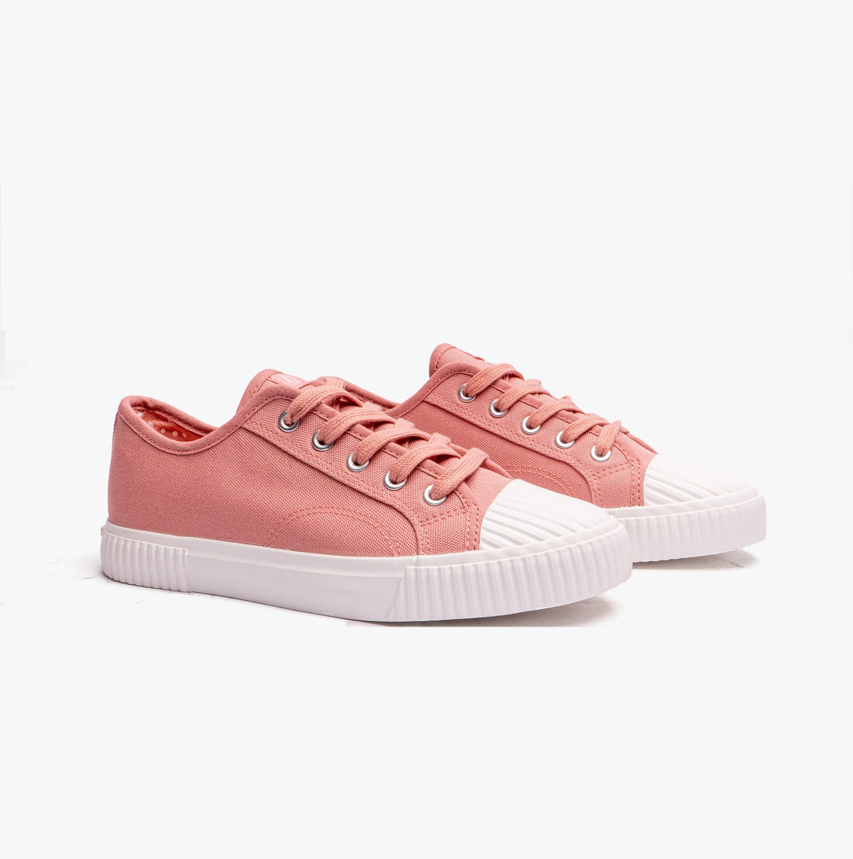 Hush Puppies BROOKE Womens Canvas Trainers Pink