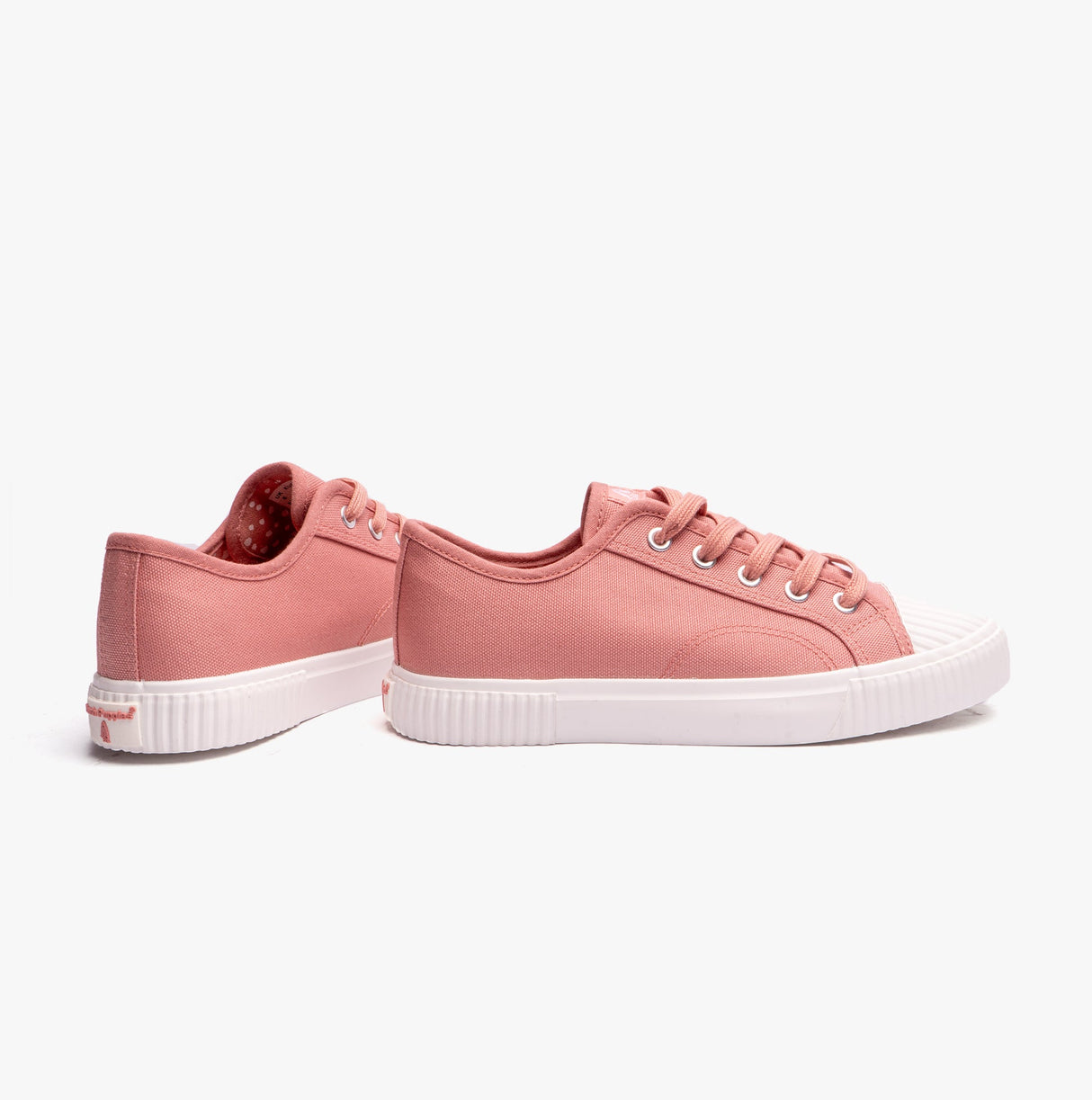 Hush Puppies BROOKE Womens Canvas Trainers Pink