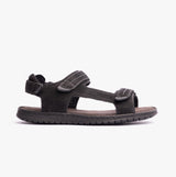Hush Puppies NEVILLE QUARTER STRAP Mens Sandals Black