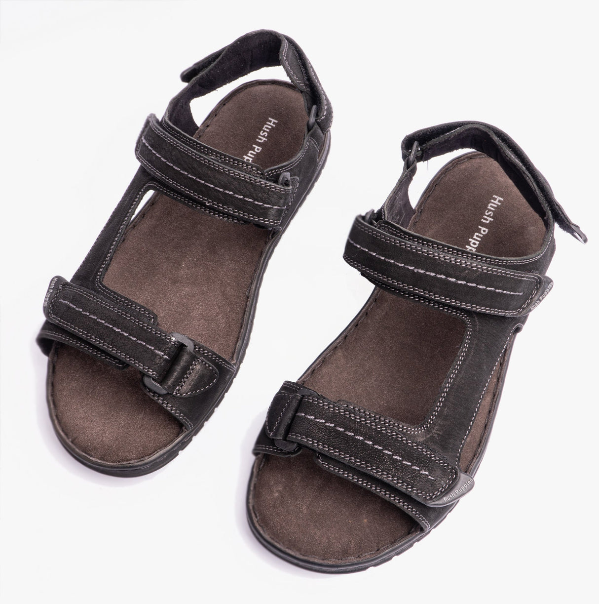 Hush Puppies NEVILLE QUARTER STRAP Mens Sandals Black