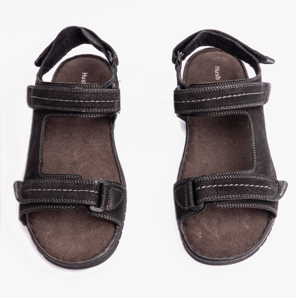 Hush Puppies NEVILLE QUARTER STRAP Mens Sandals Black