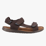 Hush Puppies NEVILLE QUARTER STRAP Mens Sandals Brown
