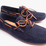 Hush Puppies REUBEN Mens Boat Shoes Navy