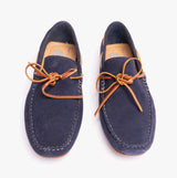 Hush Puppies REUBEN Mens Boat Shoes Navy