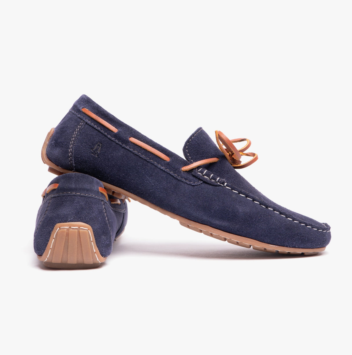 Hush Puppies REUBEN Mens Boat Shoes Navy