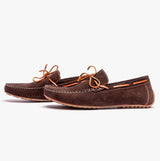 Hush Puppies REUBEN Mens Boat Shoes Brown