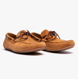 Hush Puppies REUBEN Mens Boat Shoes Tan