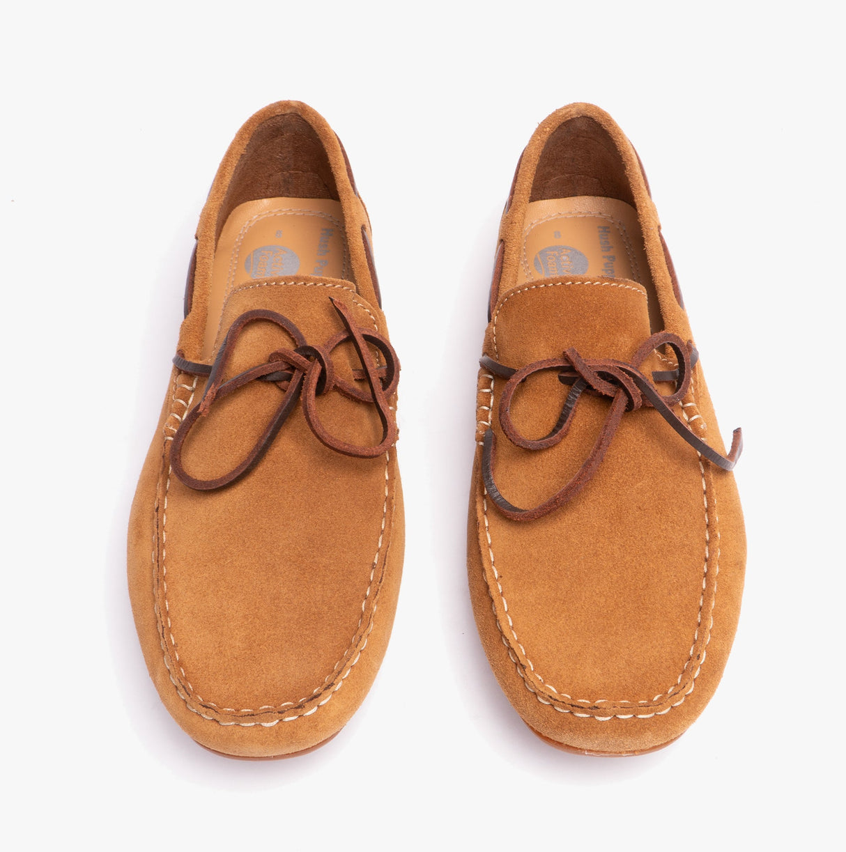 Hush Puppies REUBEN Mens Boat Shoes Tan