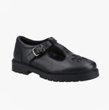 Hush Puppies FIONA Girls Leather School Shoes Black