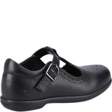 Hush Puppies BRITNEY Girls Leather School Shoes Black