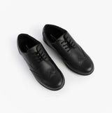 Hush Puppies BRIDGET Girls Leather School Shoes Black