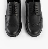 Hush Puppies BRIDGET Girls Leather School Shoes Black