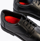 Hush Puppies OLIVER SNR Boys Shoes Black