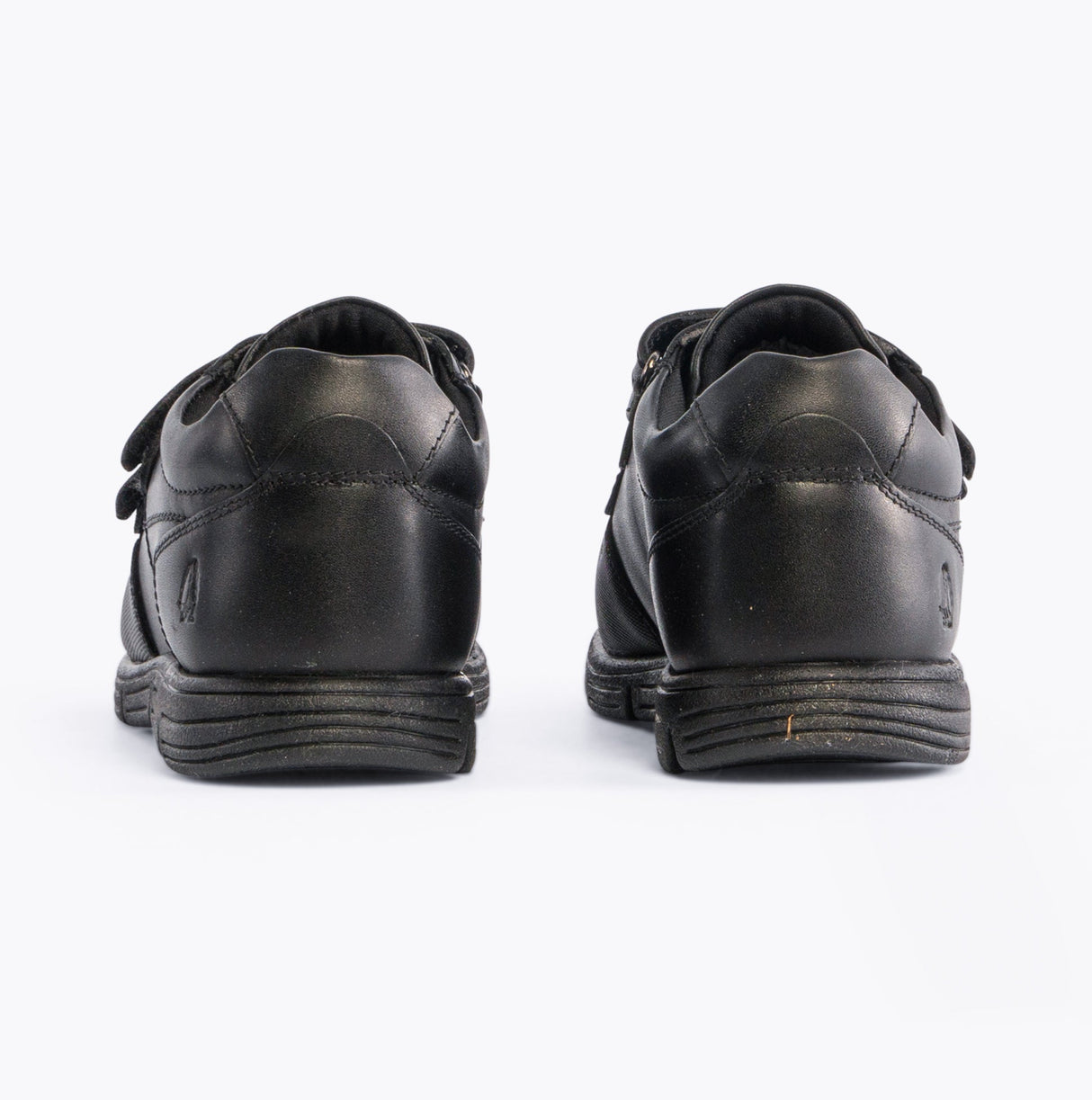 Hush Puppies LUCAS Boys Leather School Shoes Black